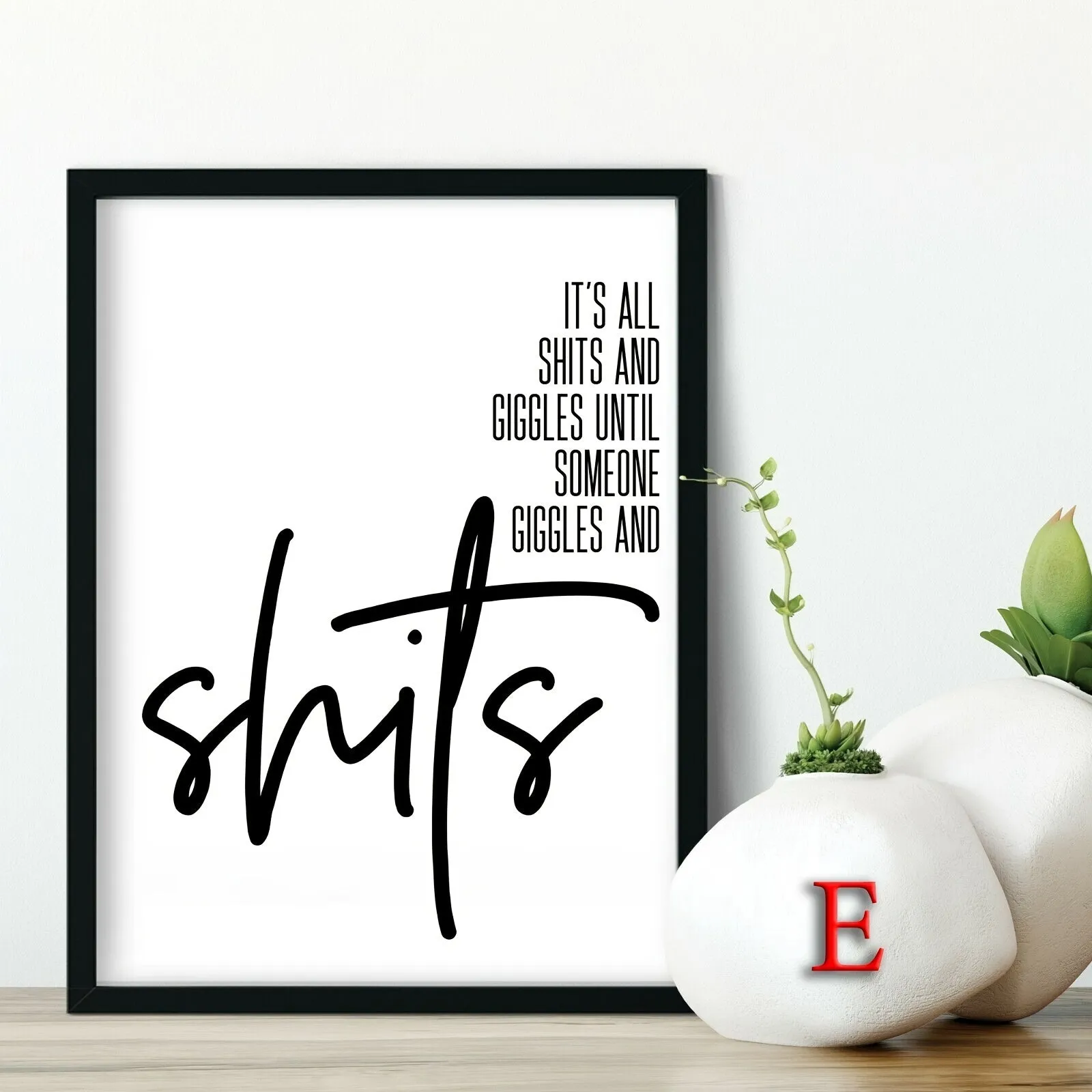 10pcs Bathroom Funny Quotes Posters - Frameless, 12"x8"