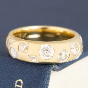 1.42ctw Mixed Cut Diamond Scatter Band