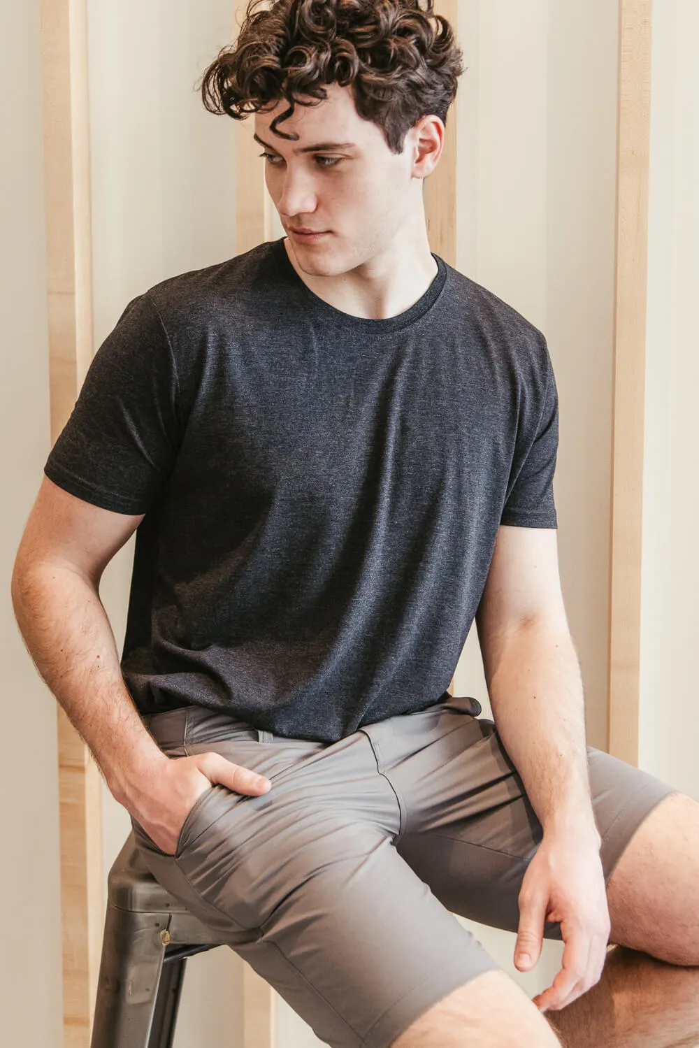 1897 Original 9” Hydro Flat Front Shorts for Men in Light Grey | 4GLL1225-LTGREY