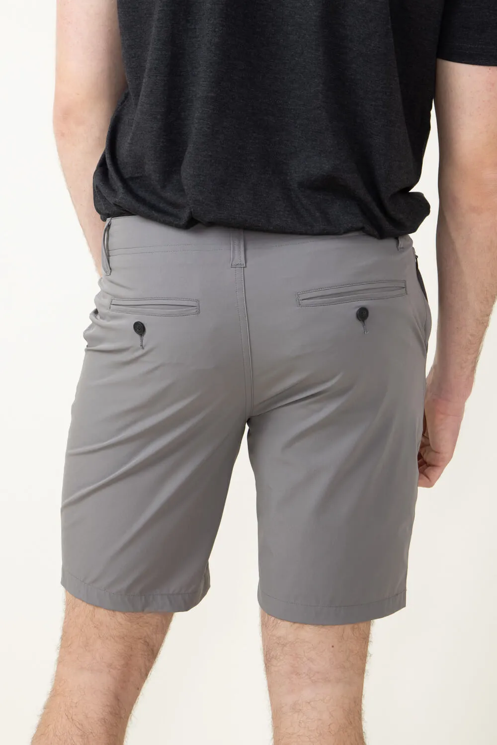 1897 Original 9” Hydro Flat Front Shorts for Men in Light Grey | 4GLL1225-LTGREY
