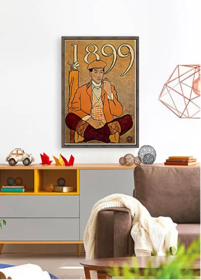 1899 Calendar Vintage Golf Poster