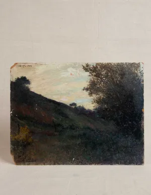 1908 French Impressionist Oil Painting