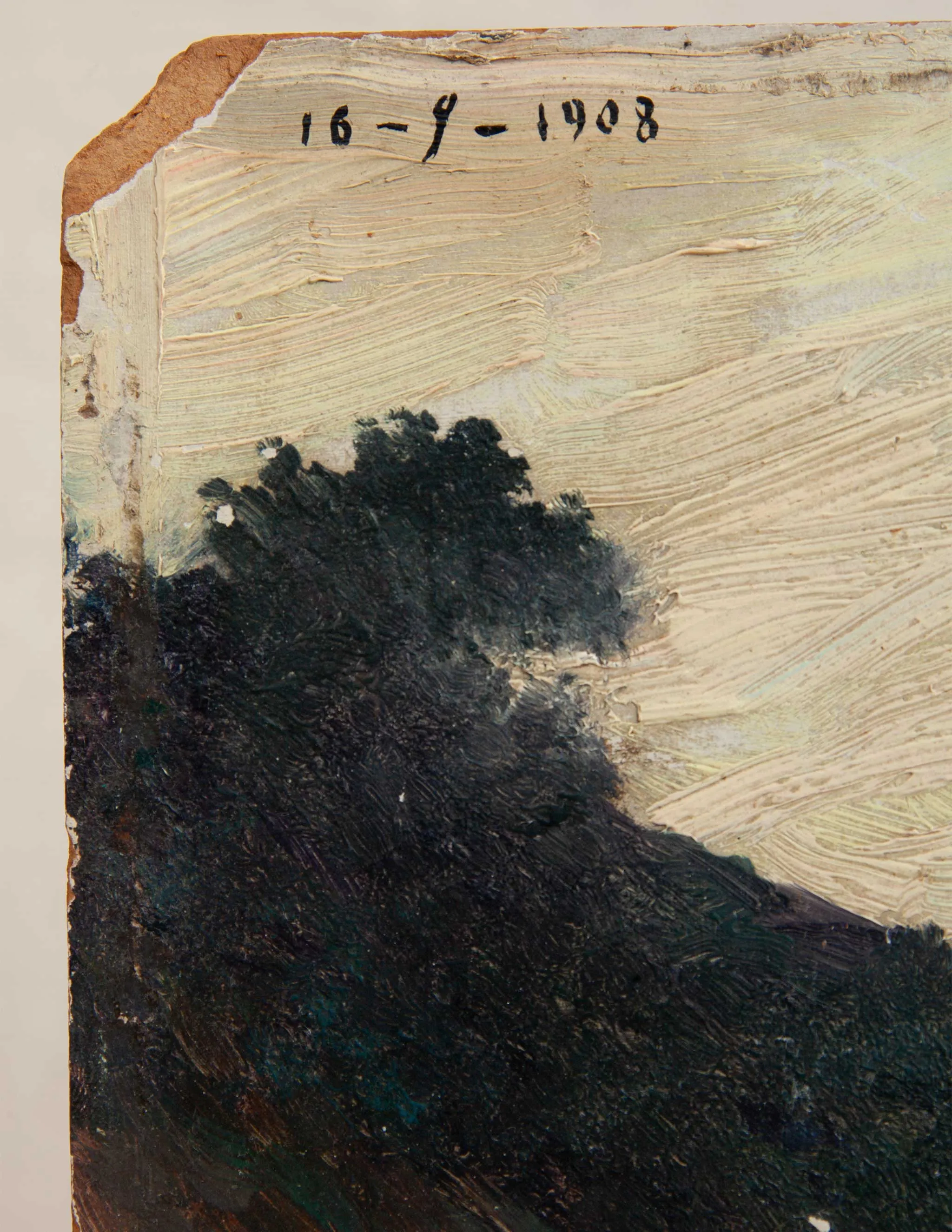 1908 French Impressionist Oil Painting