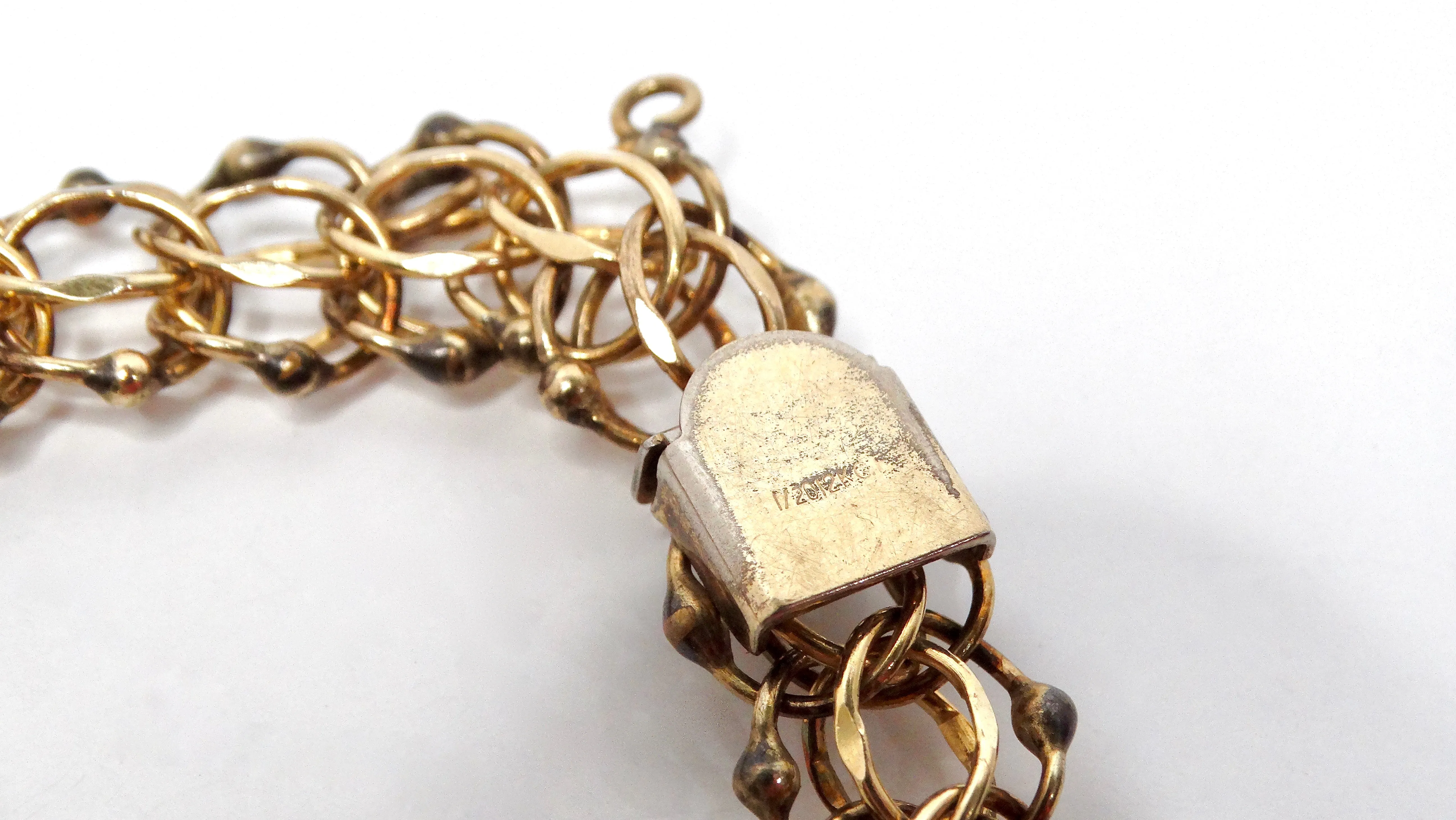 1970s 12k Gold Charm Bracelet - 1 Of 20