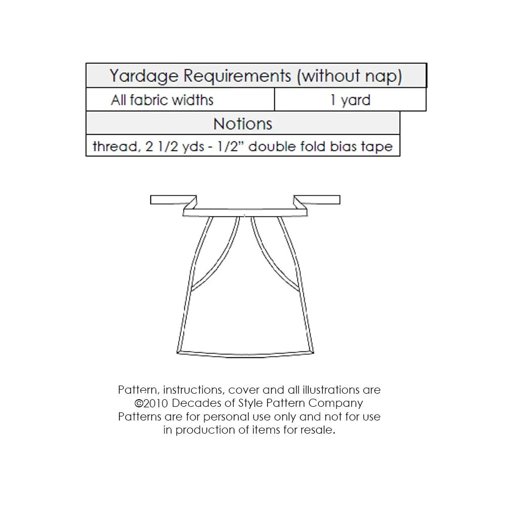 #2002      1920s Clothes-Pin Apron