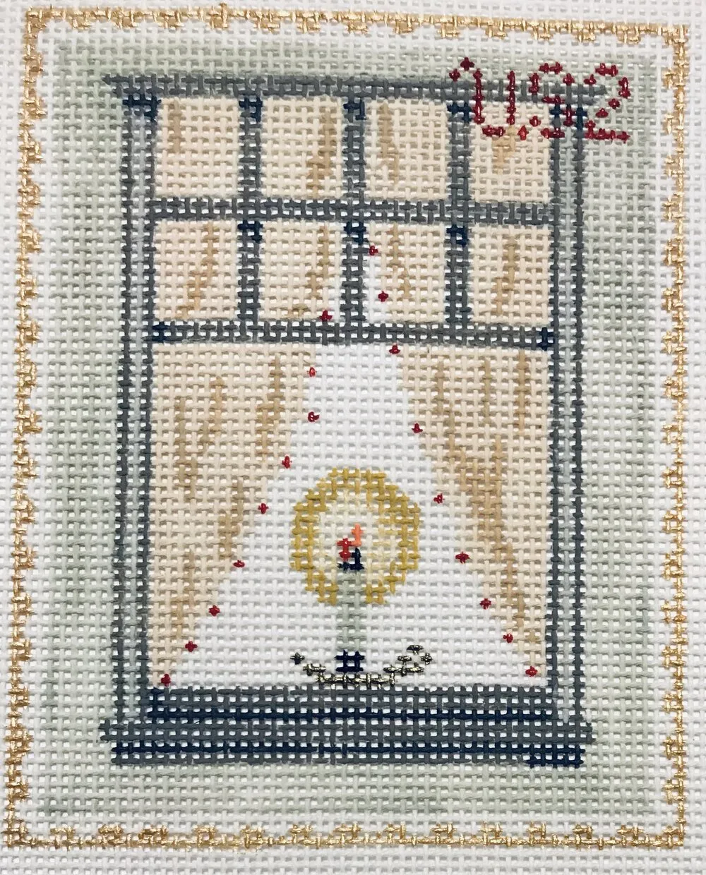 21T-5 Vintage Stamp Collection - Window