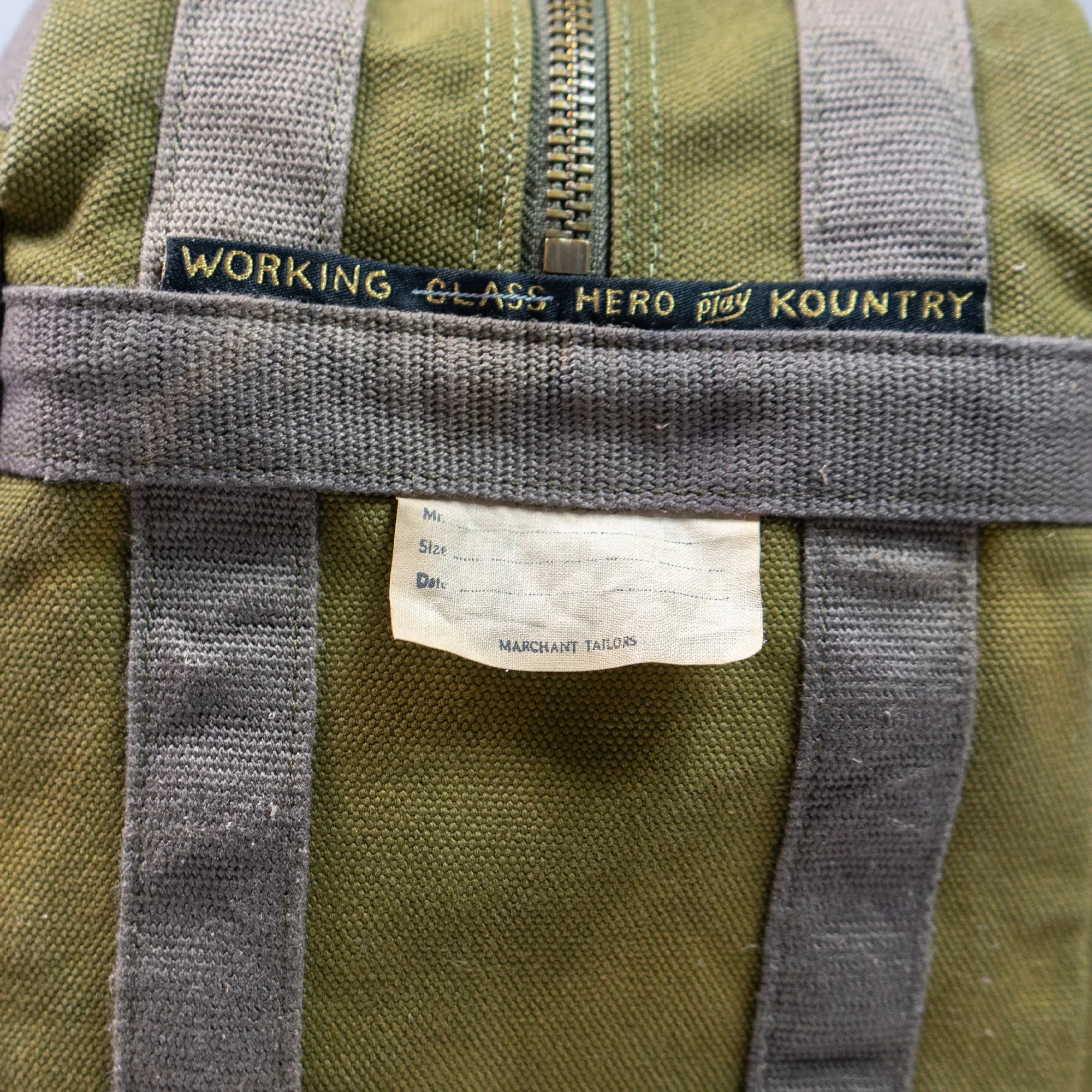 #4 ARMY CANVAS TATTERSALL CARGO BAG