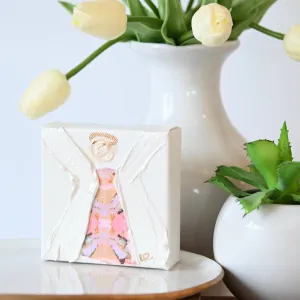 4"x4" Kaleidoscope Angel Canvas
