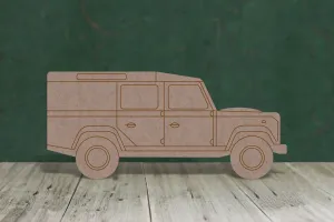 4x4 with etched detail - wooden craft blank - 2mm MDF