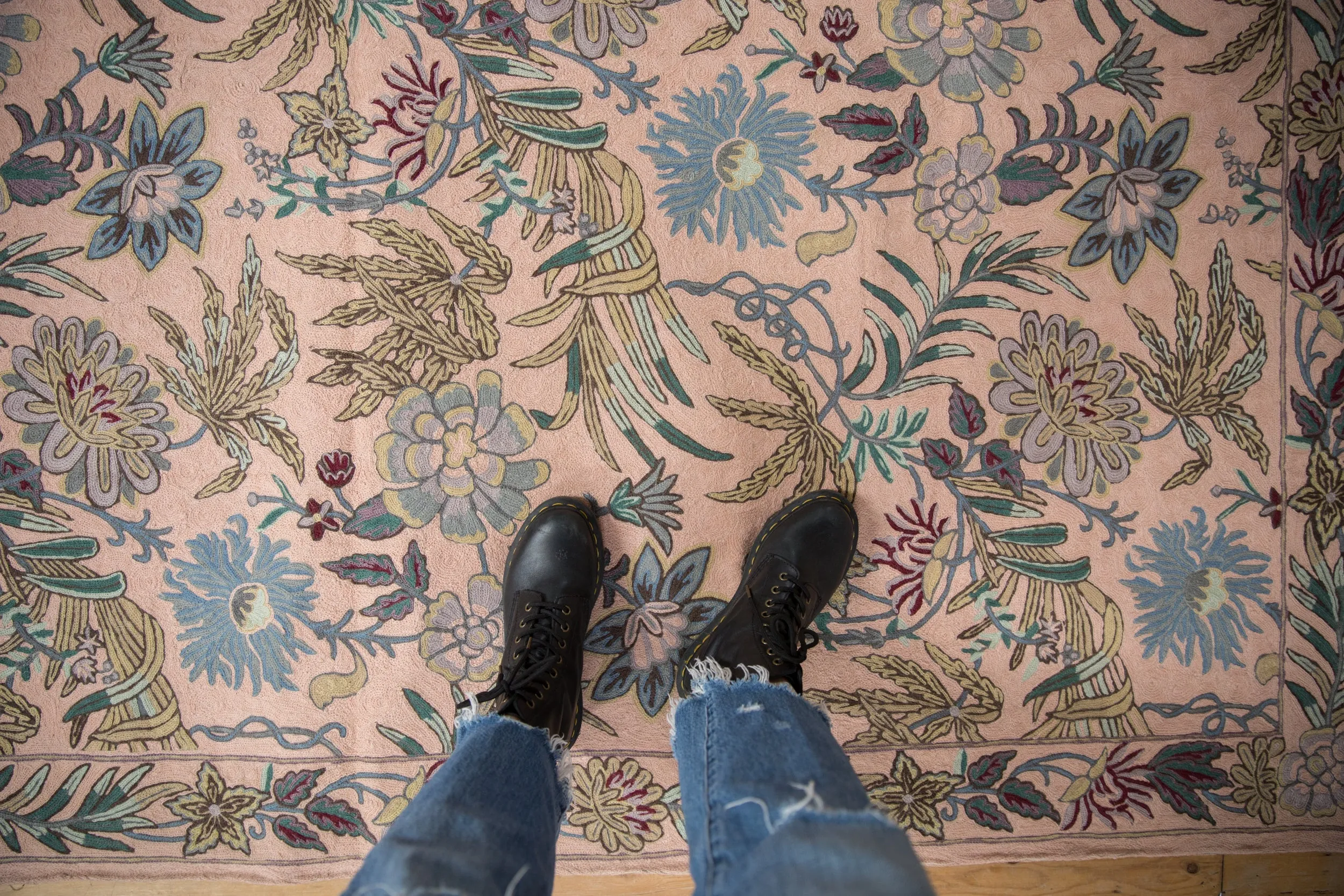4x6 Vintage Chainstitch Rug