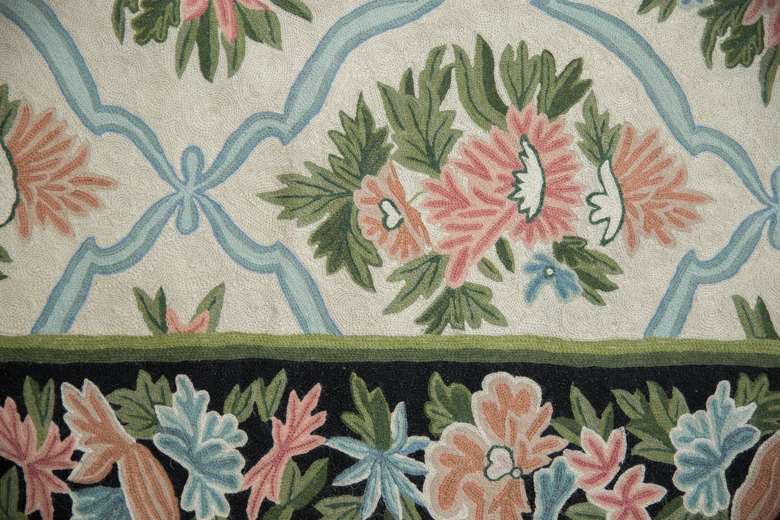 9x11.5 Vintage Chainstitch Carpet