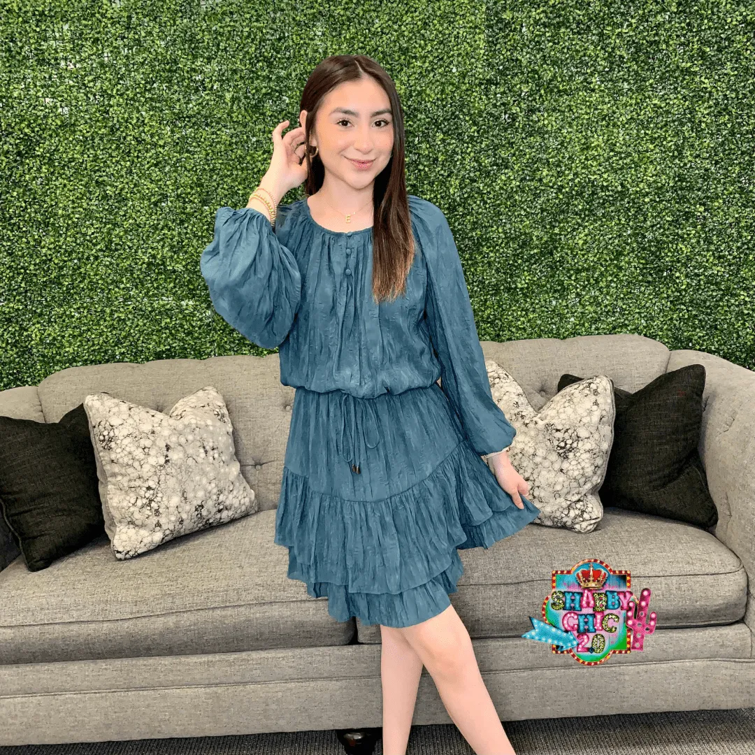 A Casual Crush Dress - Teal