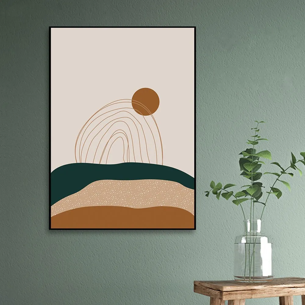 Abstract Painting Sunrise Canvas