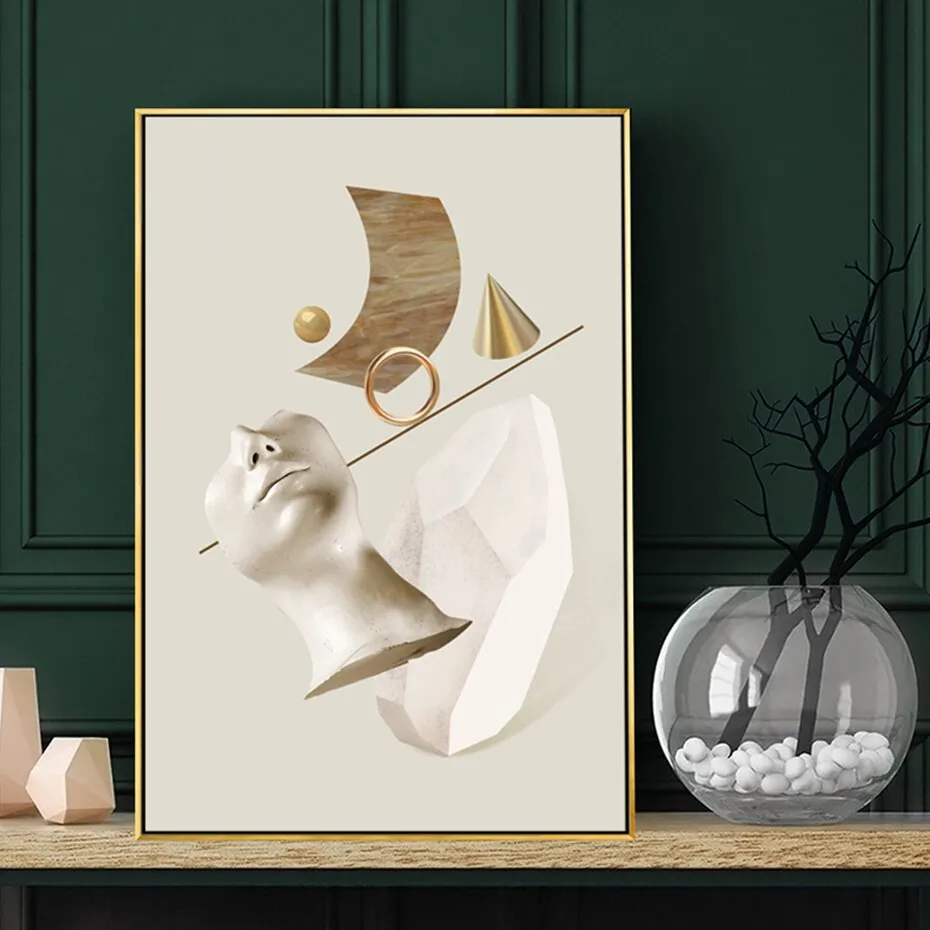 Abstract Renaissance Venus Vintage Canvas Wall Art