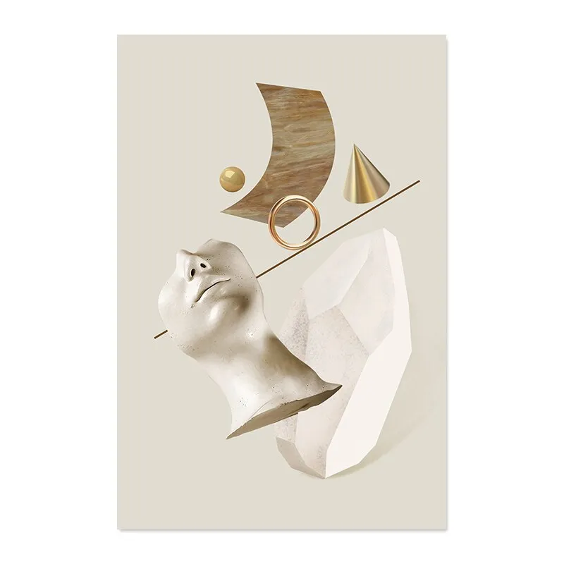 Abstract Renaissance Venus Vintage Canvas Wall Art