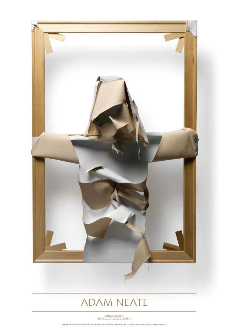 ADAM NEATE 'Canvas Crucifix' poster