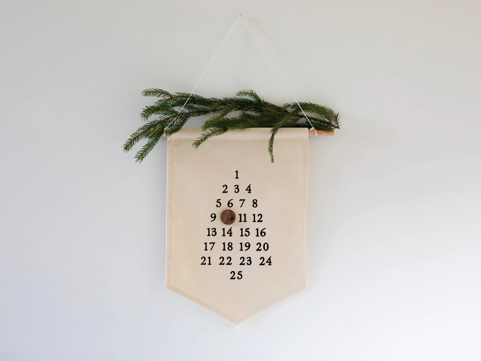 Advent Calendar Christmas Banner • Canvas & Wood