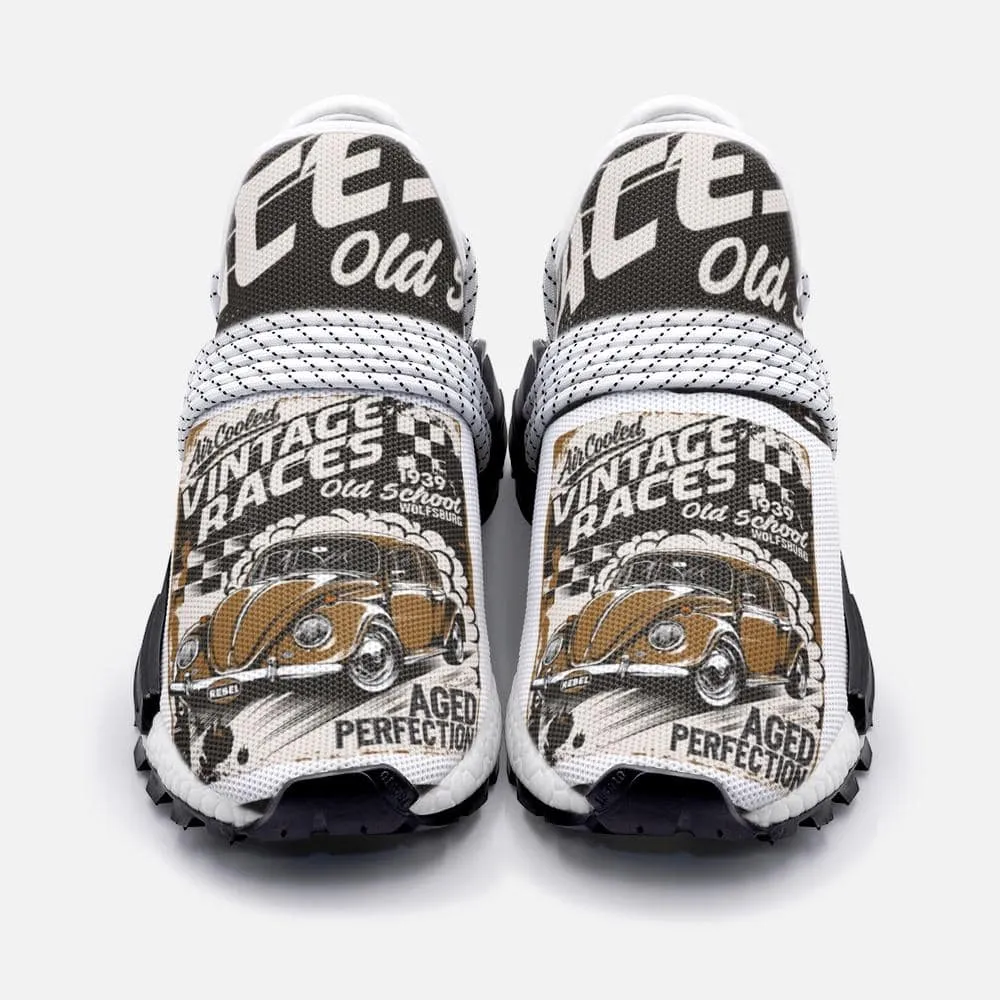Aged perfection racing cars Unisex Lightweight Custom shoes