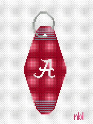 Alabama Vintage Hotel Key Canvas