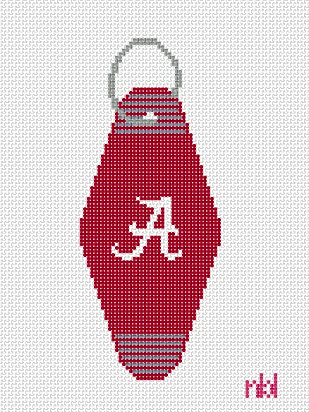 Alabama Vintage Hotel Key Canvas