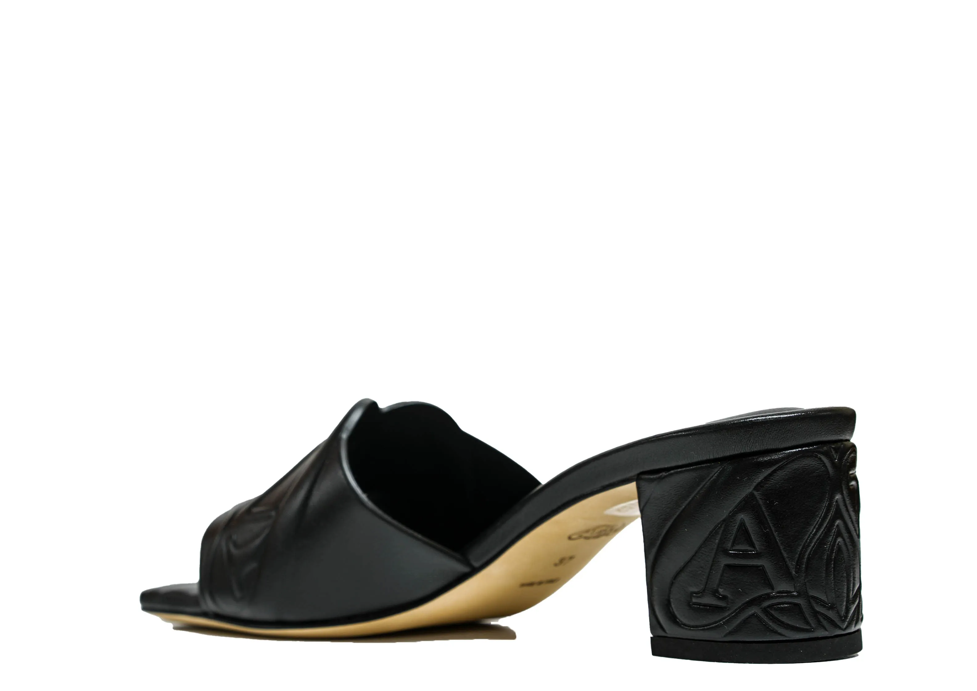 Alexander McQueen Women's Black Logo Sandals 780713 - 40% OFF