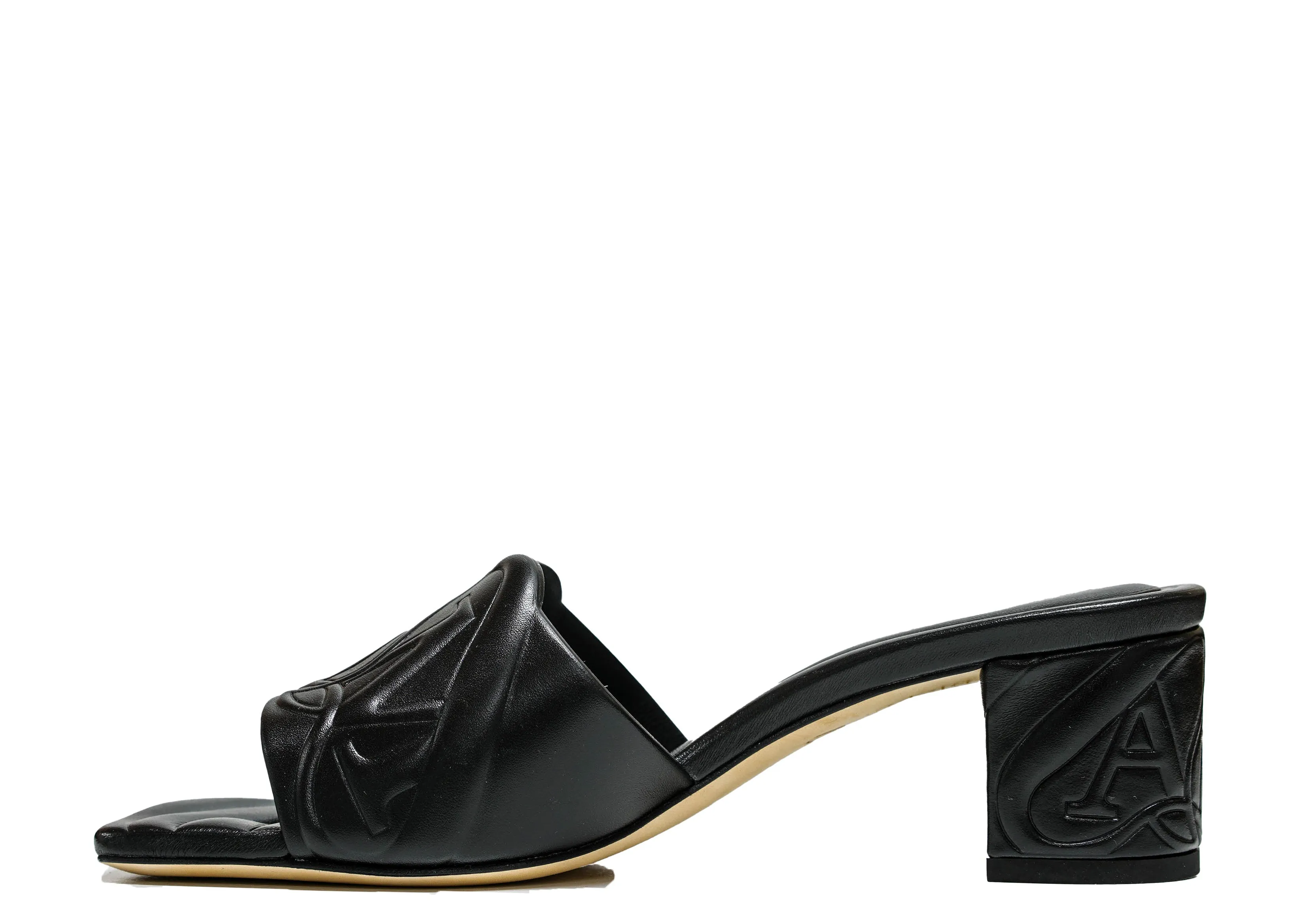 Alexander McQueen Women's Black Logo Sandals 780713 - 40% OFF