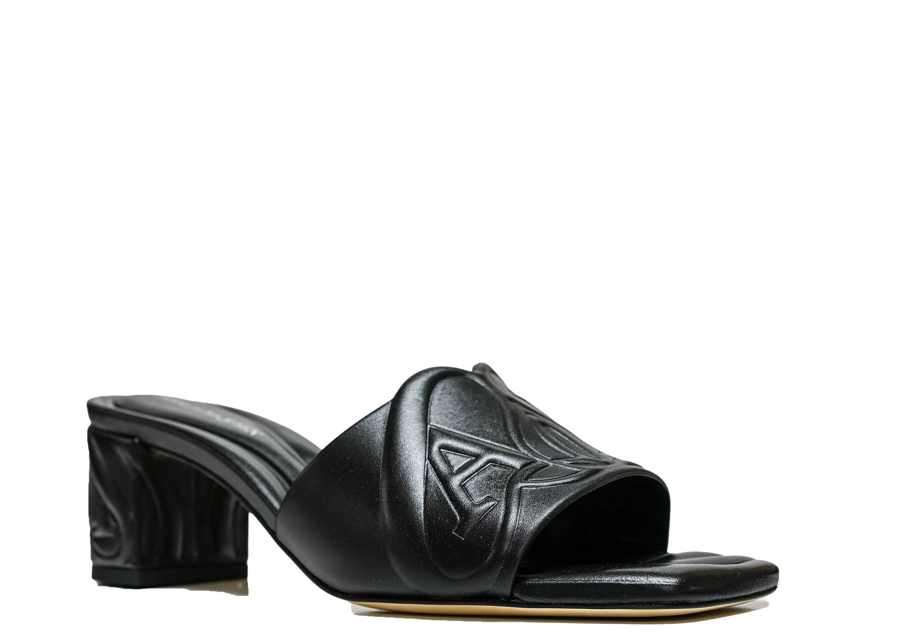 Alexander McQueen Women's Black Logo Sandals 780713 - 40% OFF