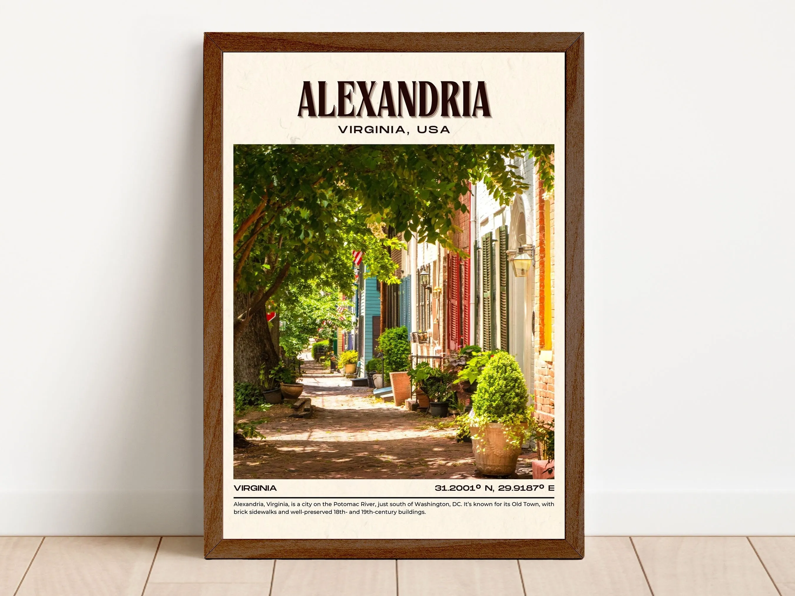 Alexandria Vintage Wall Art, Virginia, USA