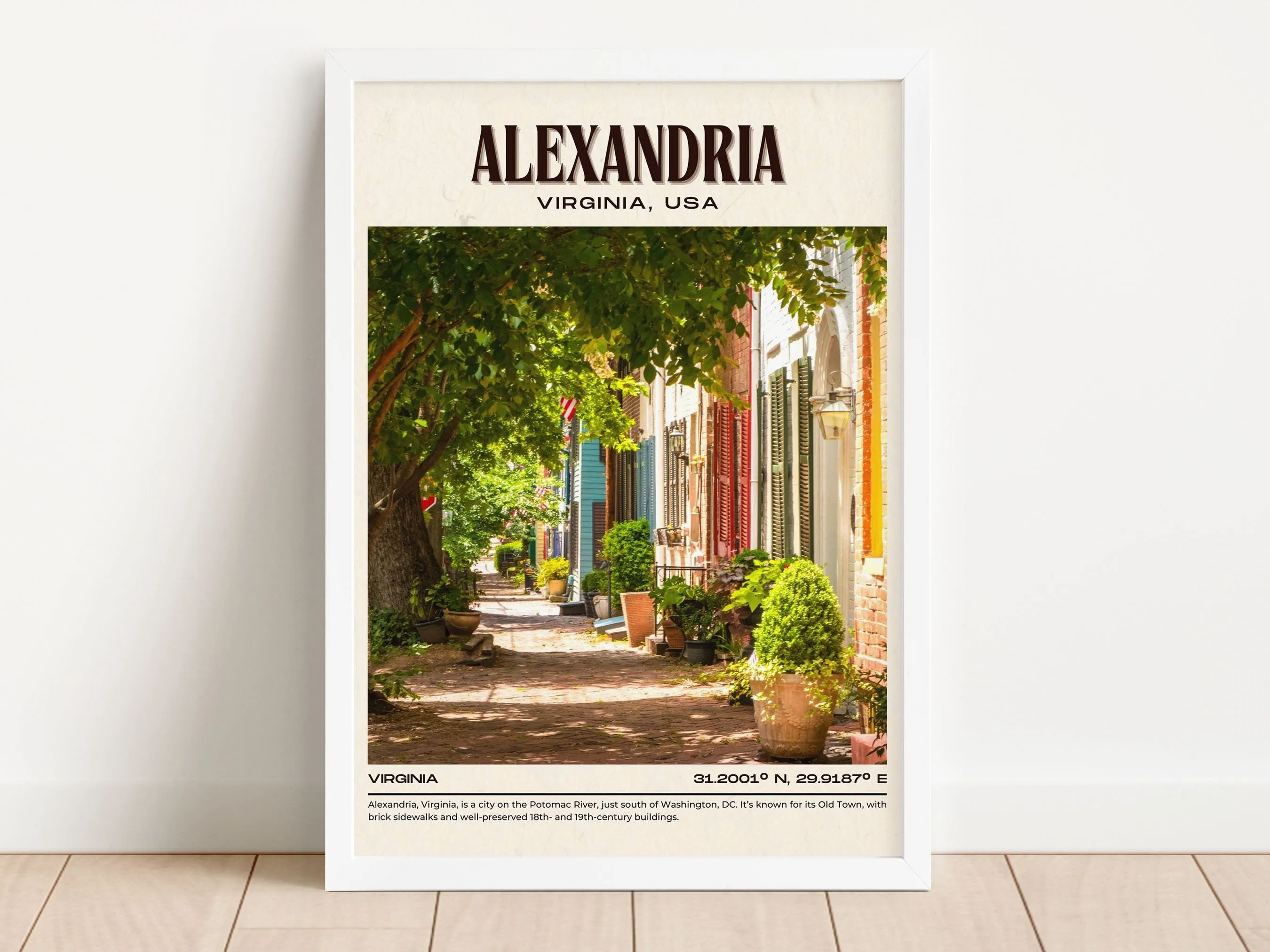 Alexandria Vintage Wall Art, Virginia, USA