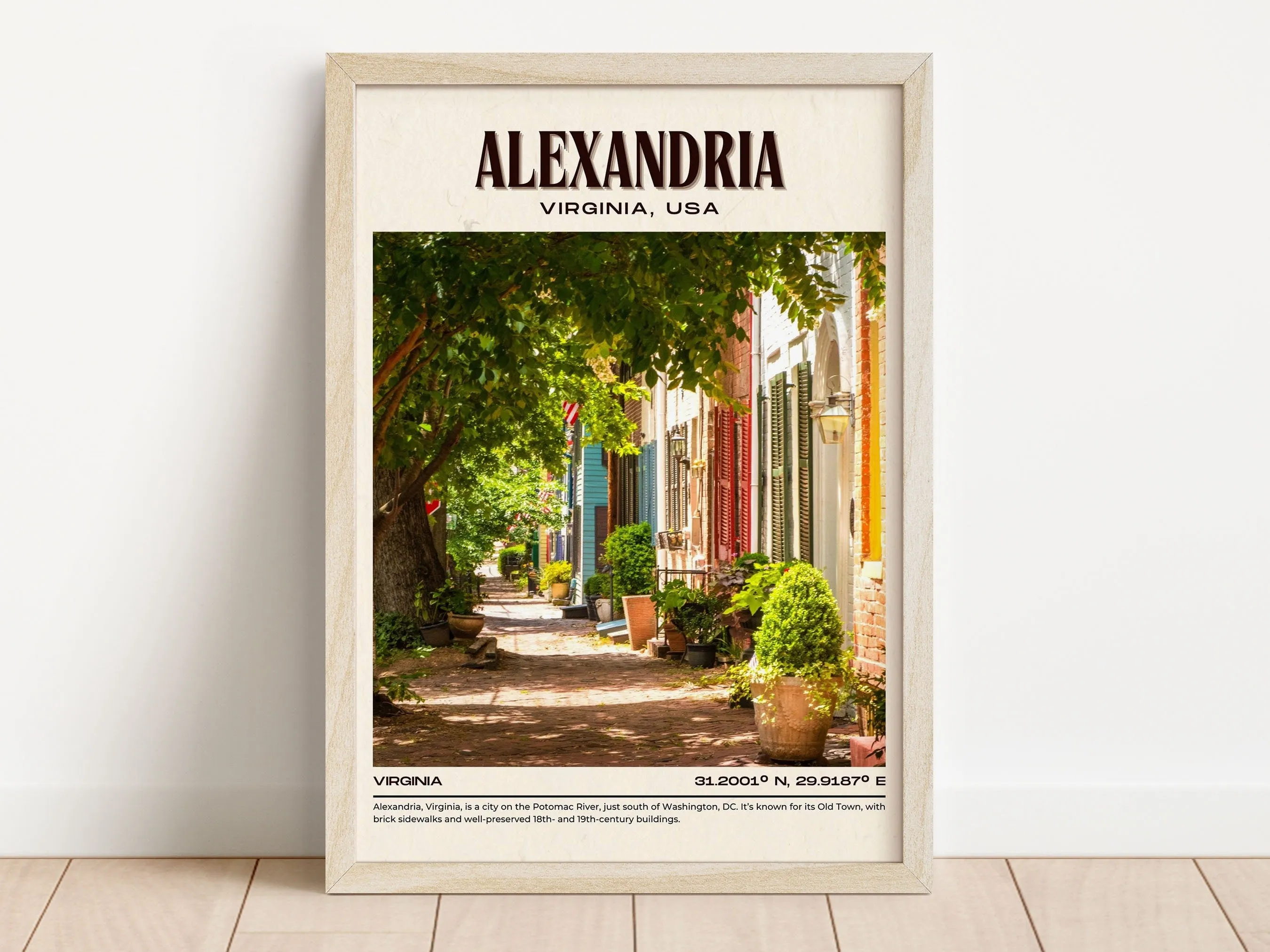 Alexandria Vintage Wall Art, Virginia, USA