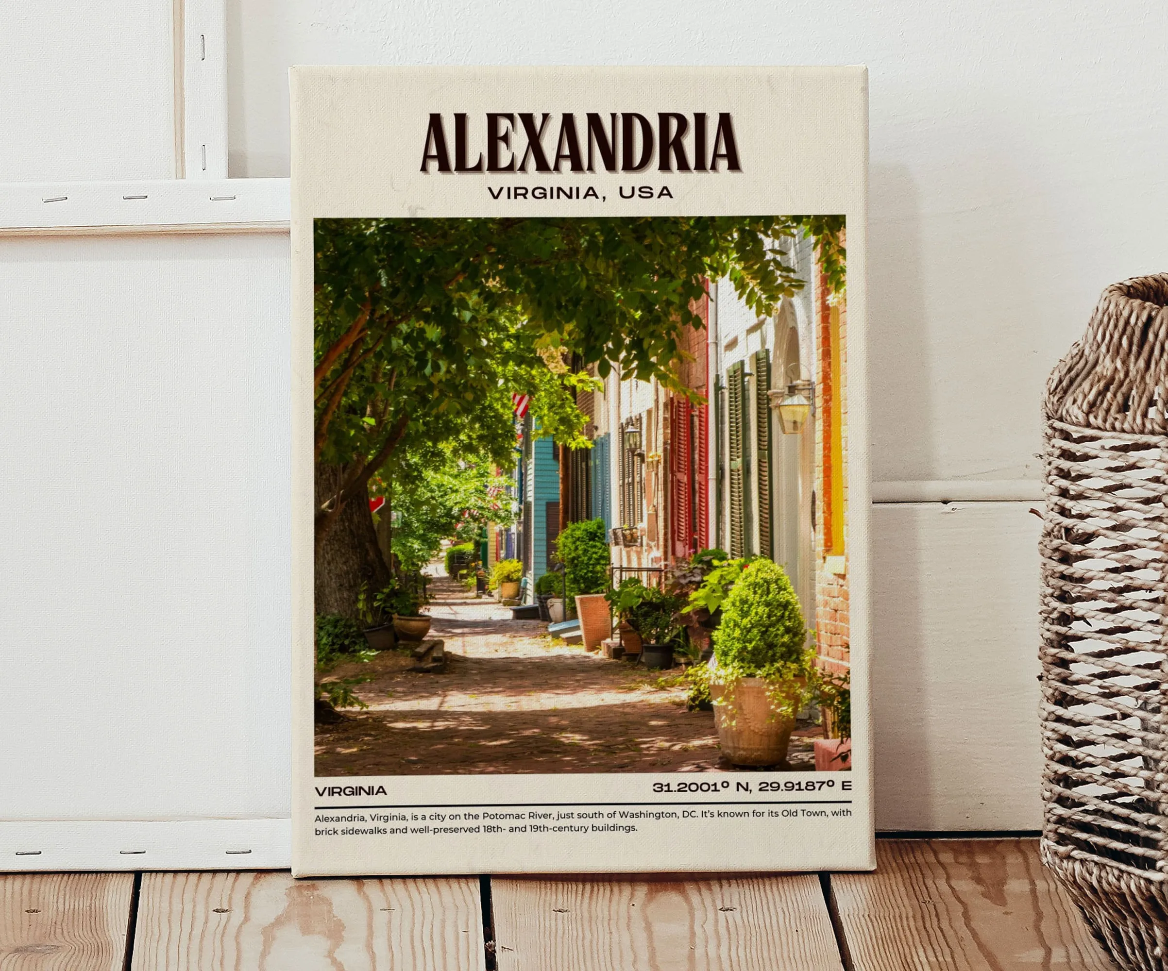 Alexandria Vintage Wall Art, Virginia, USA