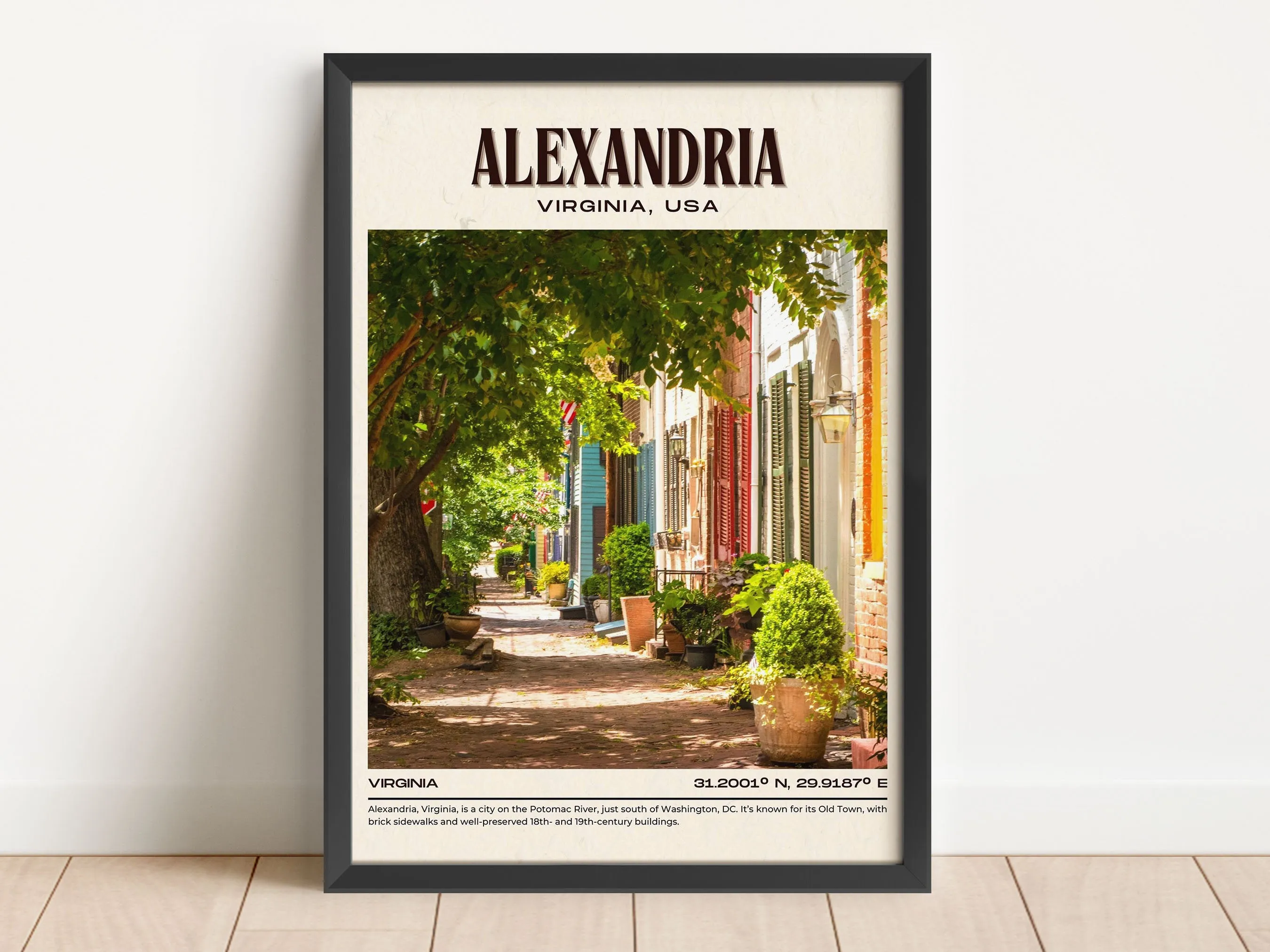 Alexandria Vintage Wall Art, Virginia, USA