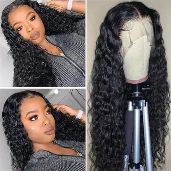 Alipop Water Wave 13x6 Lace Front Wig Brazilian Water Wave Lace Wigs With Pre Plucked