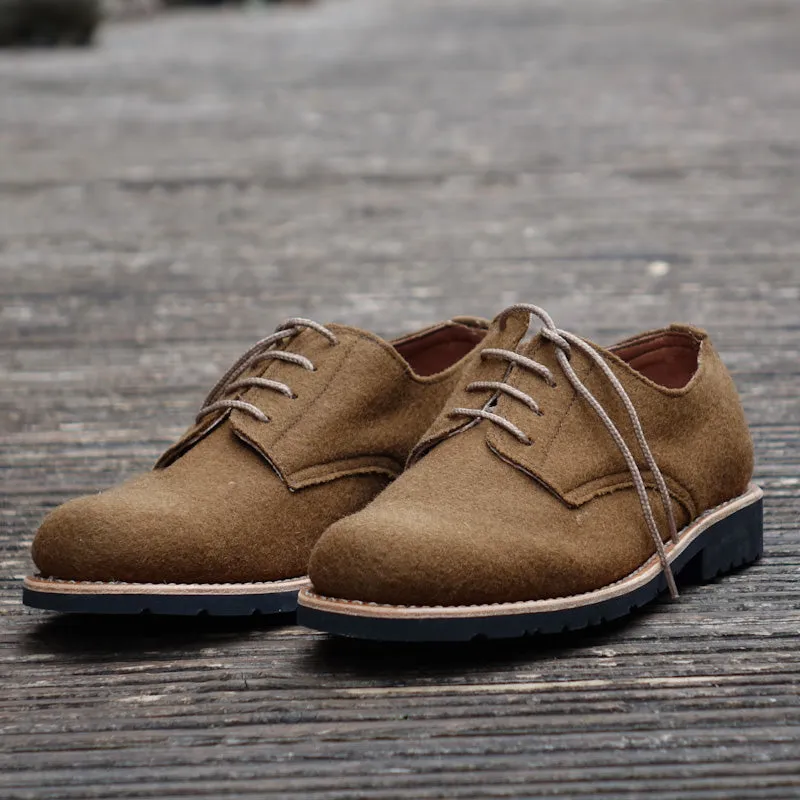Andes Burel Derby Lace-up Shoes - Camel