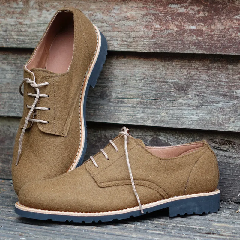 Andes Burel Derby Lace-up Shoes - Camel