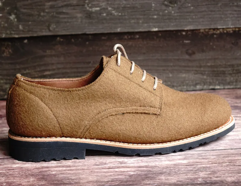 Andes Burel Derby Lace-up Shoes - Camel
