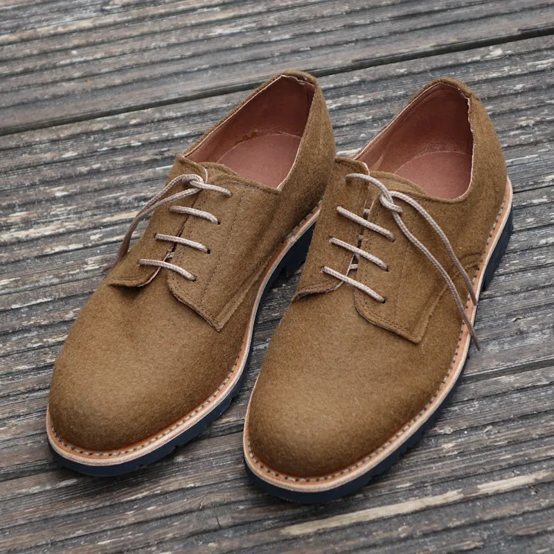 Andes Burel Derby Lace-up Shoes - Camel