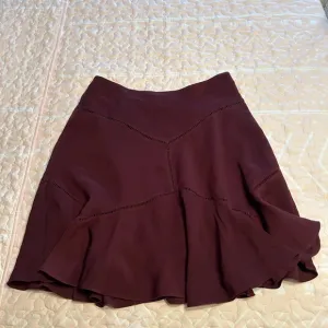 Ann Taylor Burgundy Skater Modest A-Line Skirt Size 10