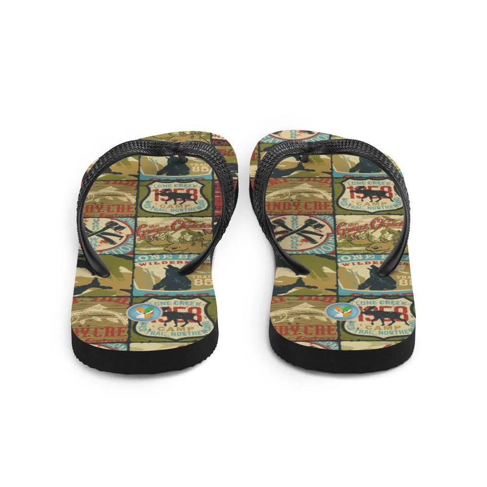 Antique Auto Signs - Unisex Flip-Flops