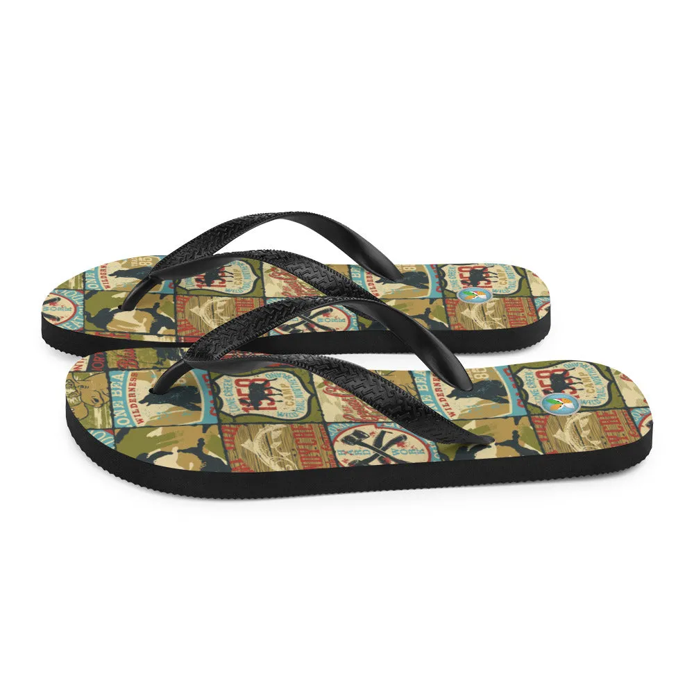 Antique Auto Signs - Unisex Flip-Flops