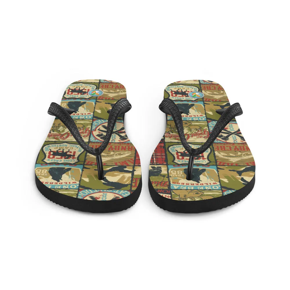 Antique Auto Signs - Unisex Flip-Flops