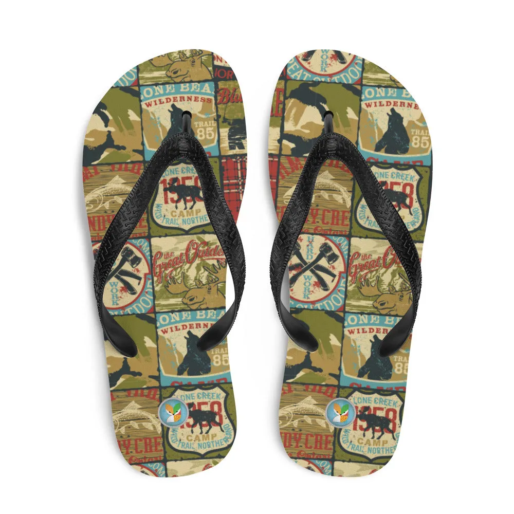 Antique Auto Signs - Unisex Flip-Flops