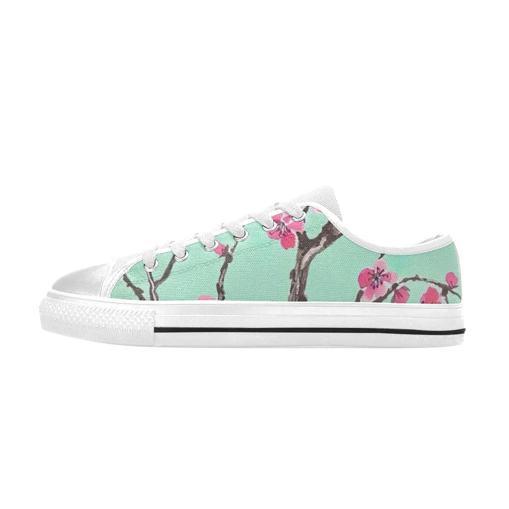 Arizona Green Tea Pattern Canvas Men's Shoes
