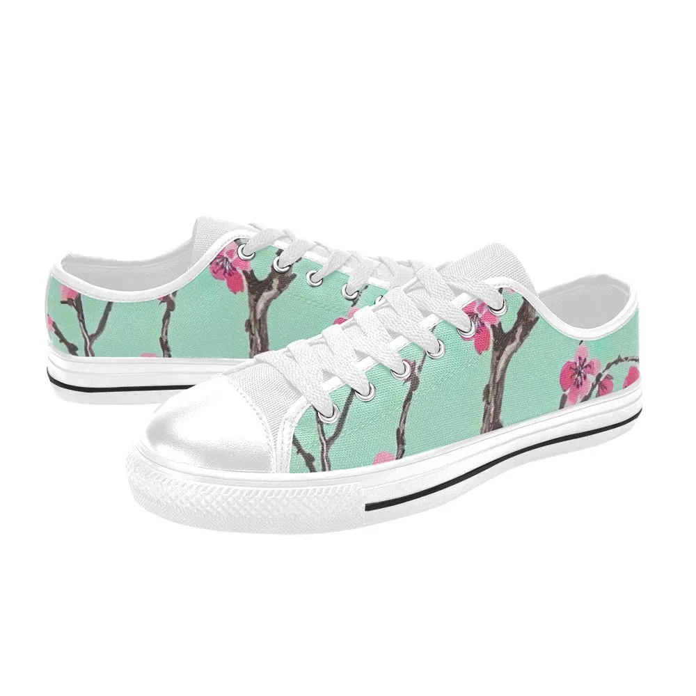 Arizona Green Tea Pattern Canvas Women's Shoes