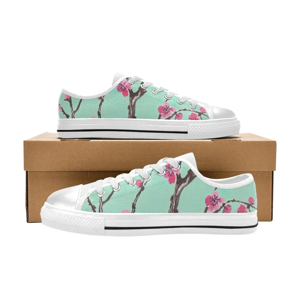 Arizona Green Tea Pattern Canvas Women's Shoes