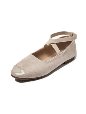 Autumn New Fashion Versatile Square Head Women's Shoes with Flat Bottom and Women's Shoes