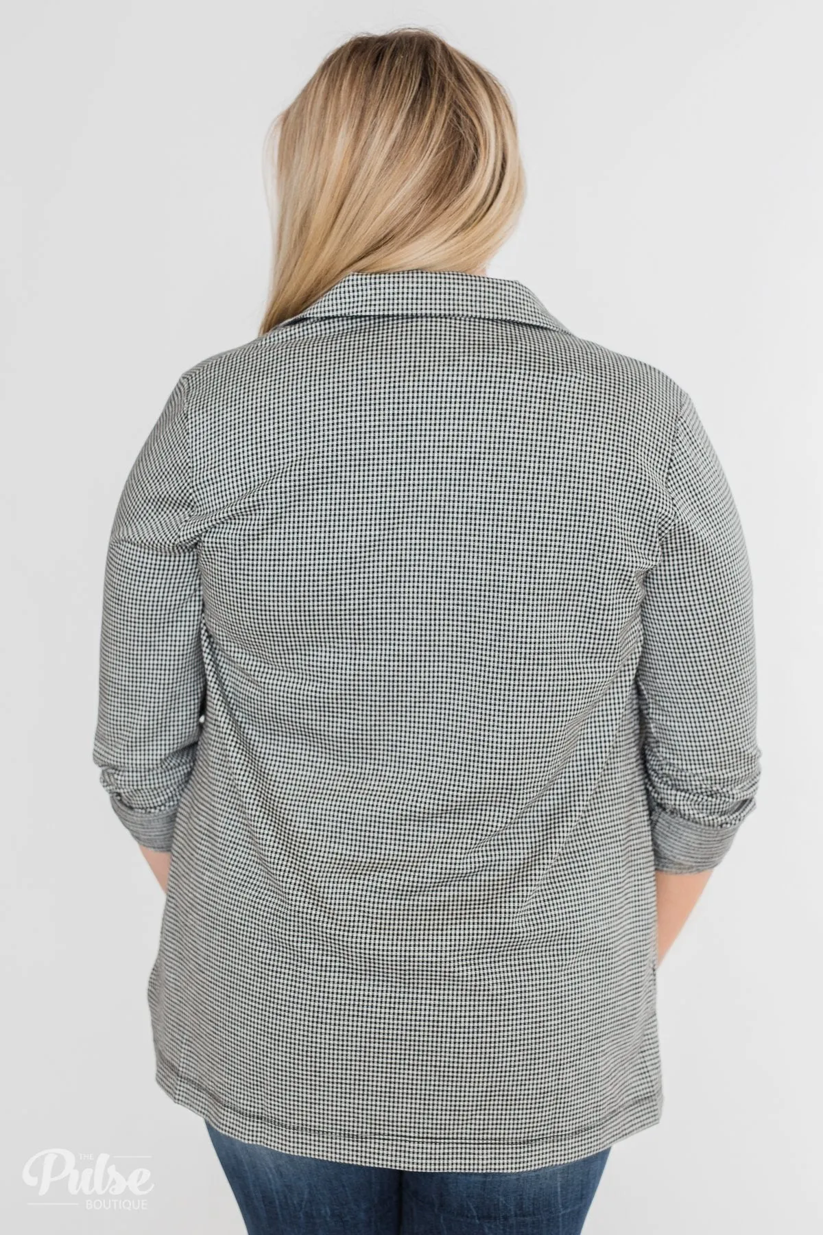 Back to Business Long Sleeve Blazer- Black