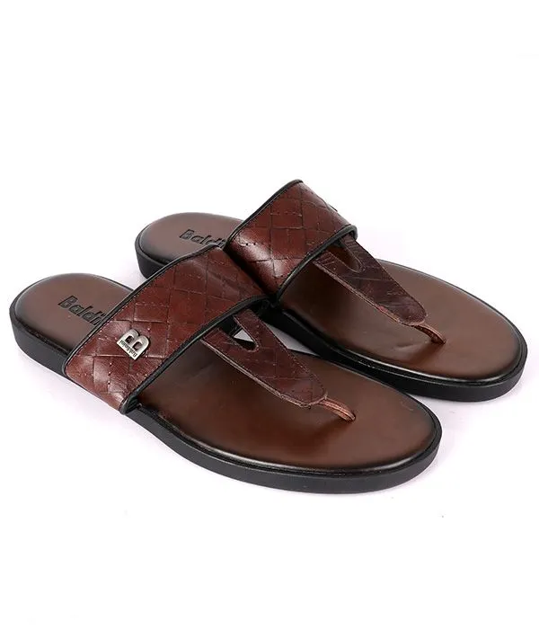Baldinini Leather Slide | Brown