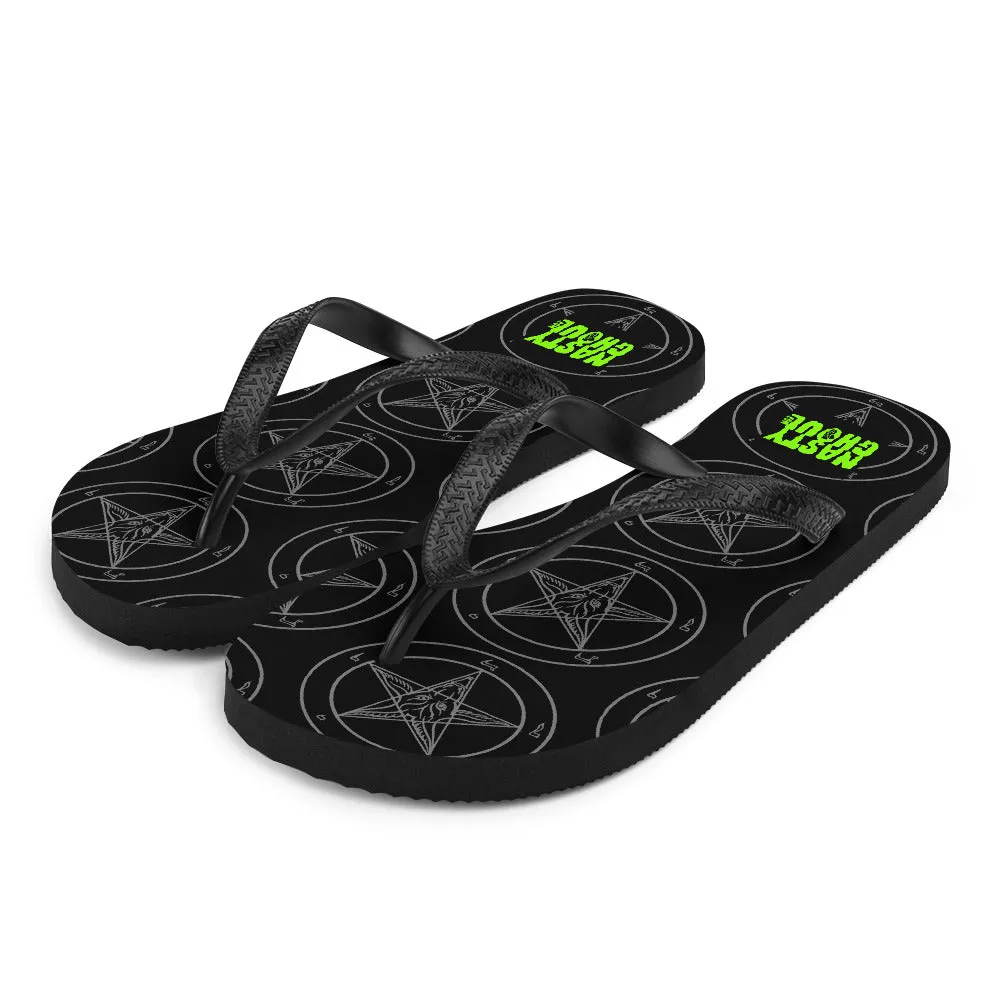 Baphomet Flip-Flops / All Over Print