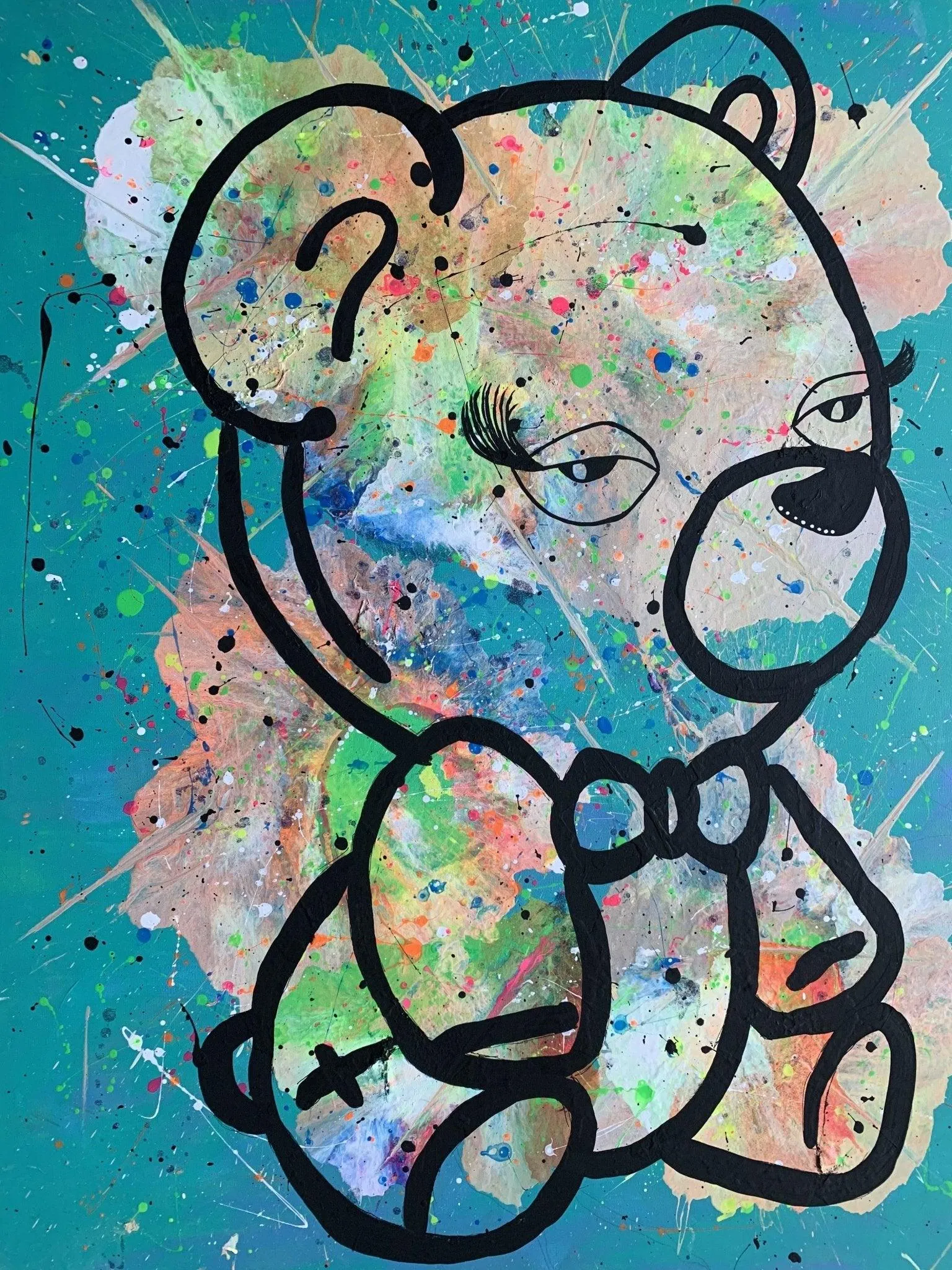 Beary Tiyad Original Canvas